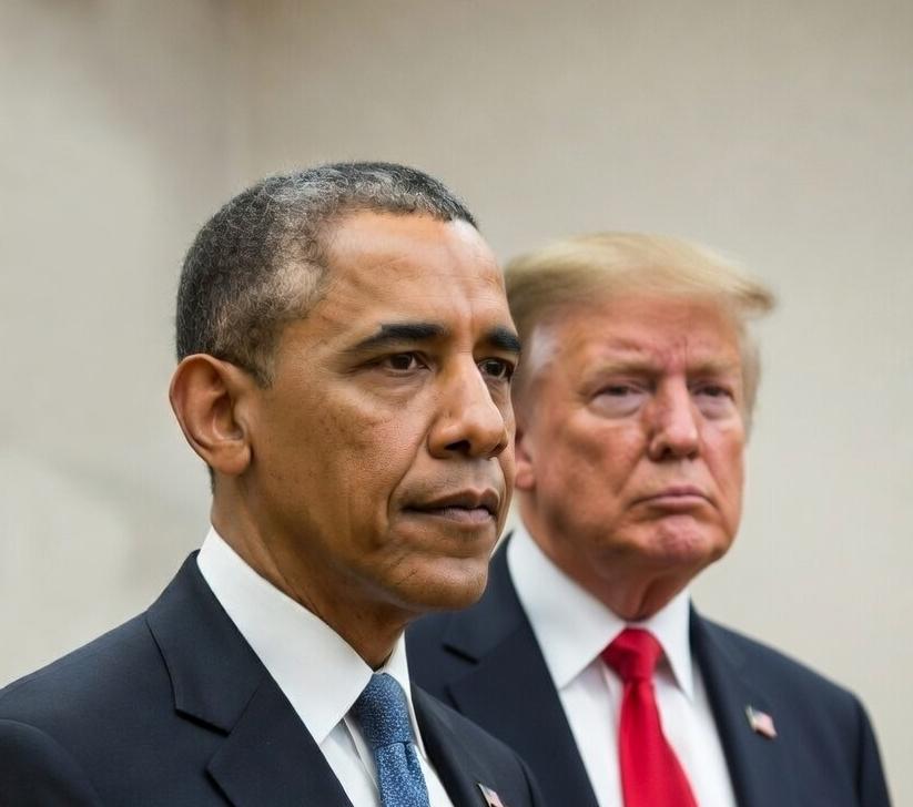 Barack Obama and Donald Trump - via eurAI