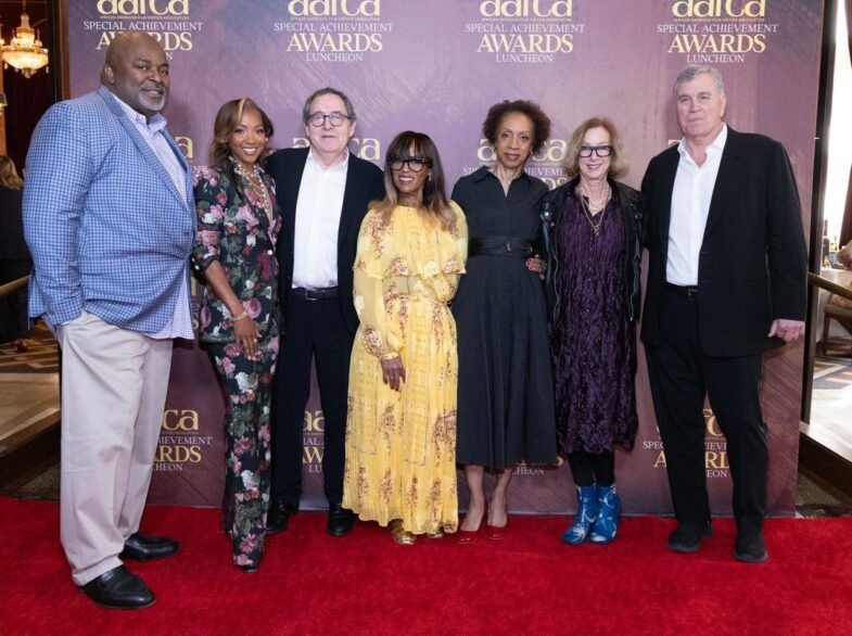 Gil Robertson, Nikkole Denson-Randolph, Michael Barker, Lorrie Bartlett, Nina Shaw, Michelle Satter, and Tom Bernard at 2026 AAFCA Special Achievement Awards