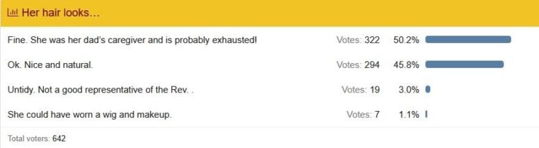 Jacqueline Jackson’s natural hair reaction (via Lipstick Alley)