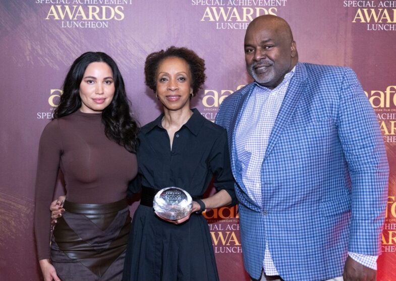 Jurnee Smolett Nina Shaw Gil Robertson at 2026 AAFCA Special Achievement Awards