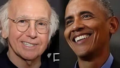 Larry David and Barack Obama
