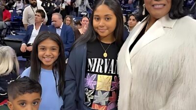 Patti LaBelle and 3 grandkids at Sixers-OKC game - via Threads