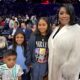 Patti LaBelle and 3 grandkids at Sixers-OKC game - via Threads