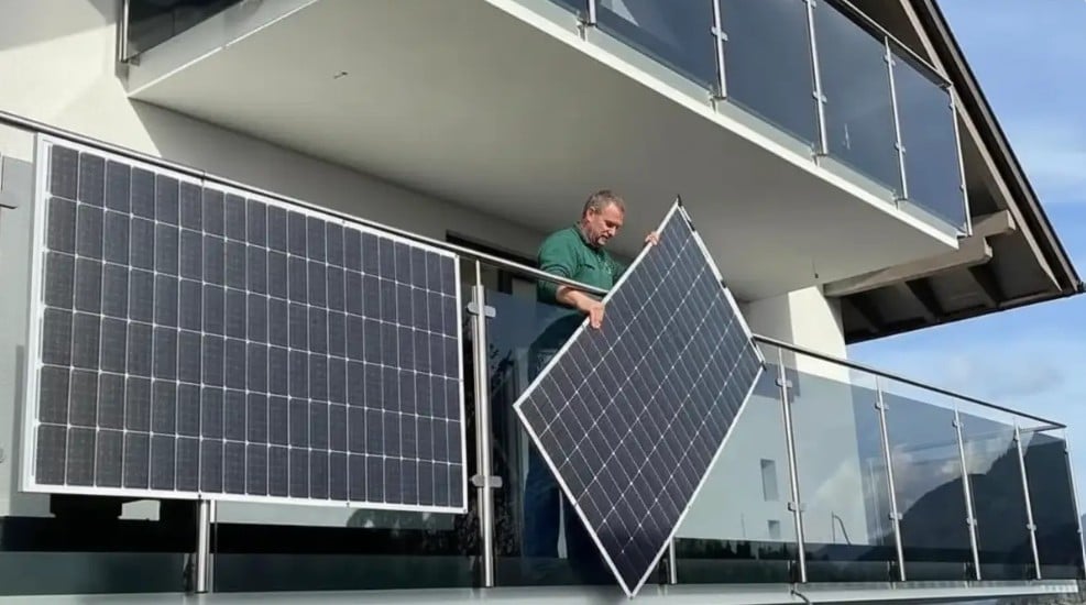 Solar Panel on Balcony