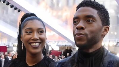 Simone Ledward Boseman and Chadwick Boseman - screenshot