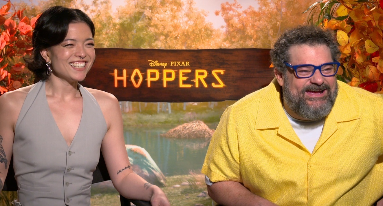 Disney and Pixar's HOPPERS Piper Curda & Bobby Moynihan