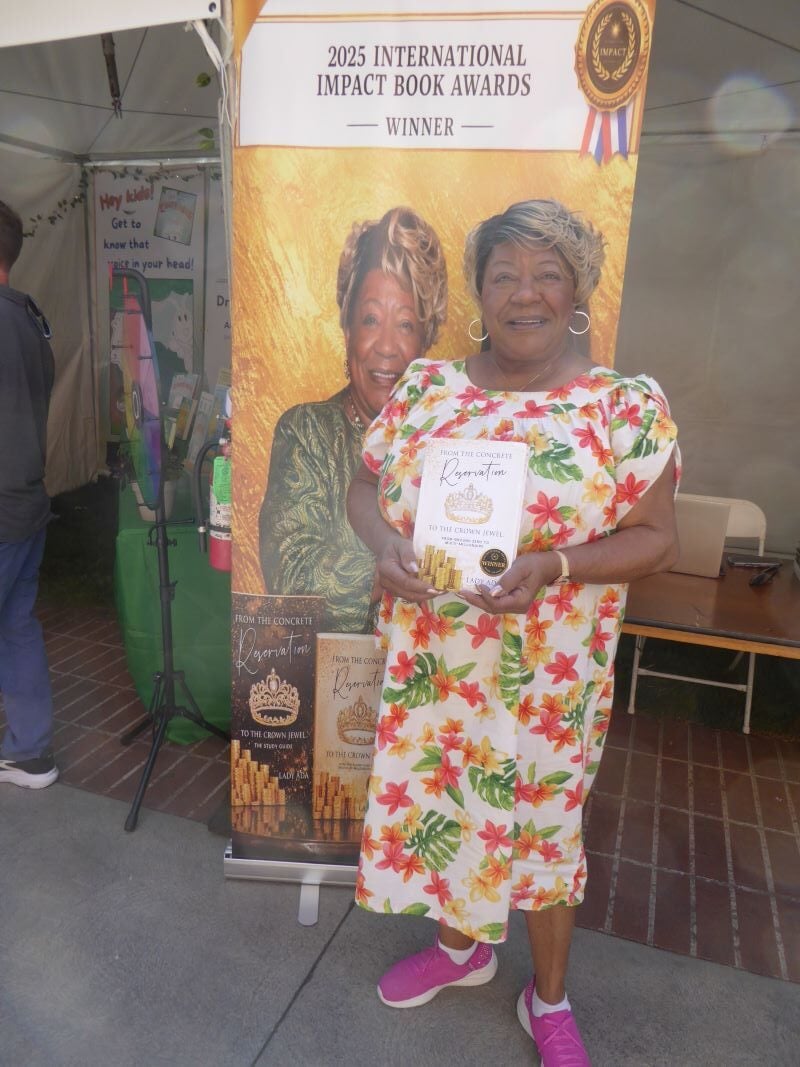 Book author at Festival of Books: Photo Credit, Ricky Richardson