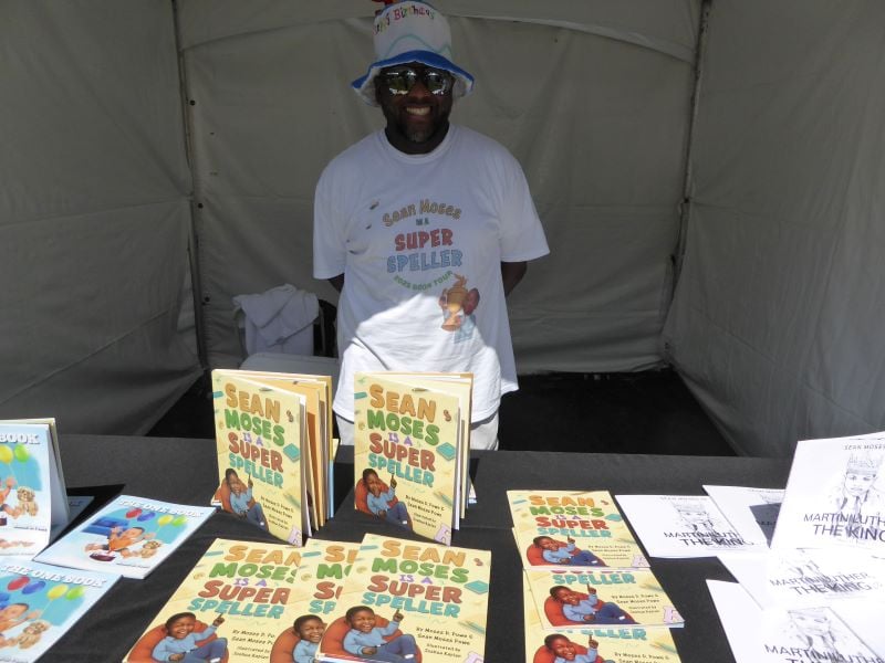 Book author at the Festival of Books: Photo Credit, Ricky Richardson