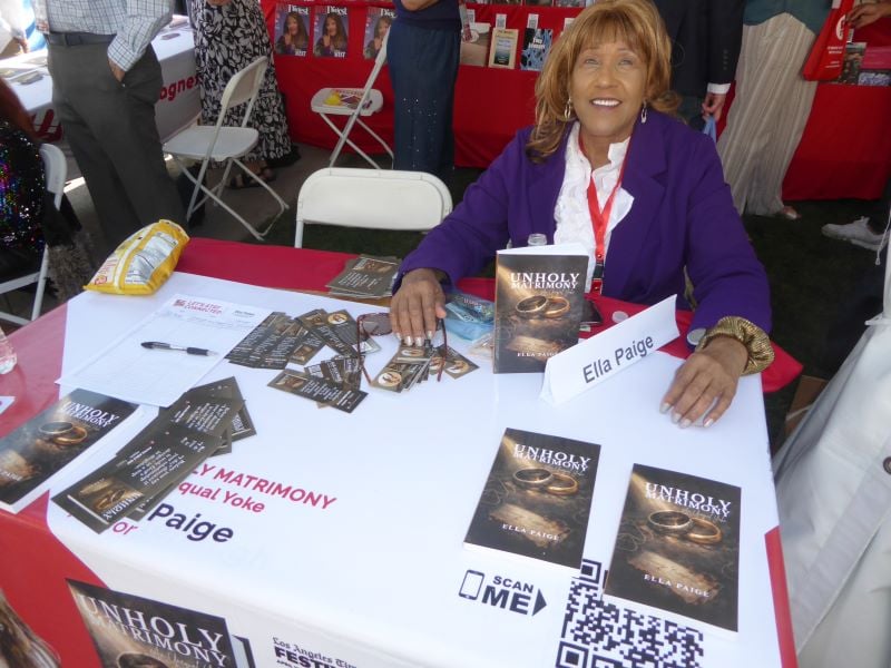 Book author at Festival of Books: Photo Credit, Ricky Richardson