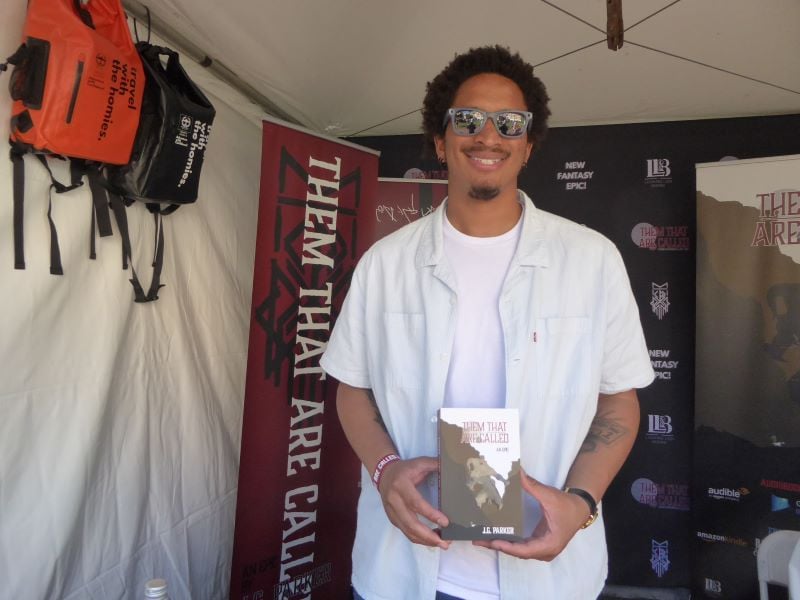 Book author at Festival of Books: Photo Credit, Ricky Richardson