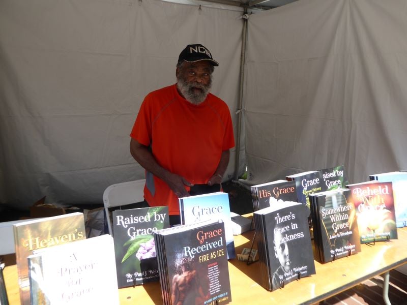 Book author at Festival of Books: Photo Credit, Ricky Richardson