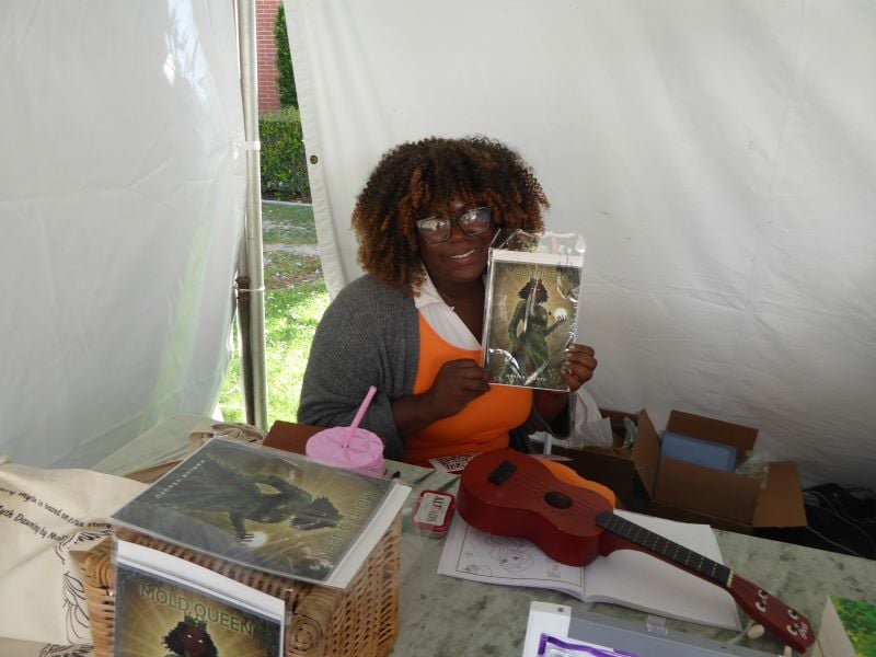 Book author at Festival of Books: Photo Credit, Ricky Richardson