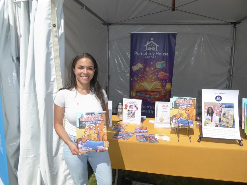 Book author at Festival of Books: Photo Credit, Ricky Richardson