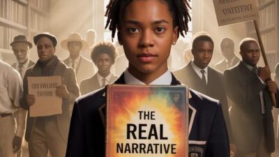 Black student in dusty library You are not a problem You are proof Know your history