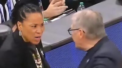 Dawn Staley and Geno Auriemma - screenshot