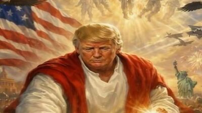 Donald Trump as Jesus Christ