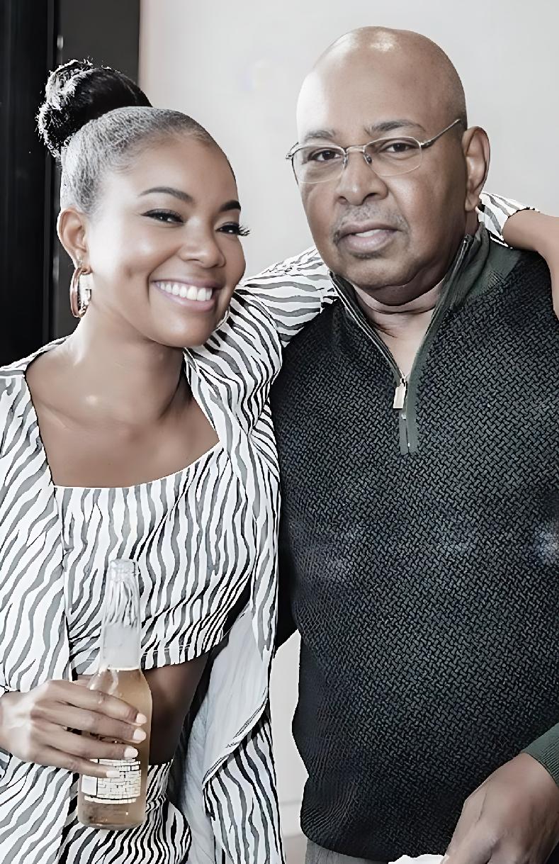 Gabrielle Union and her Father Sylvester 'Cully' Union Jr - via Instagram
