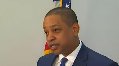 Justin Fairfax and wife - screenshot
