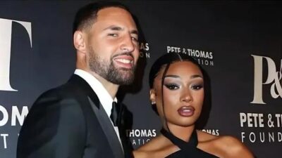 Klay Thompson and Megan Thee Stallion - via Depositphotos