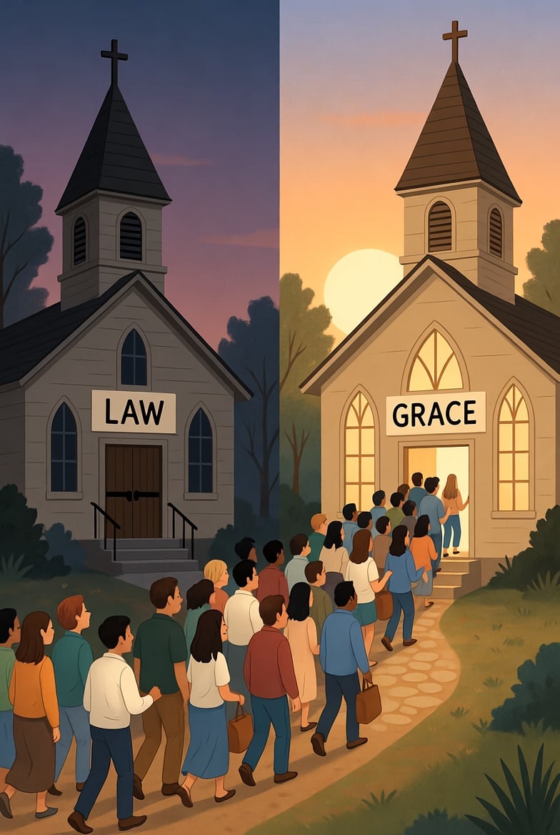 The law was for our learning; grace is for our living. We cannot add to the finished work of Jesus Christ (Grok AI))