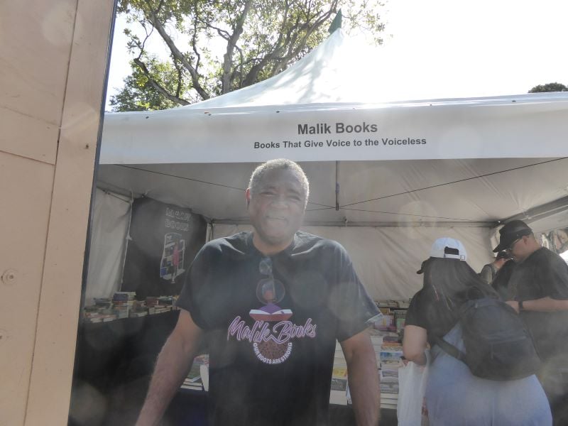 Malik Books Booth: Photo Credit, Ricky Richardson