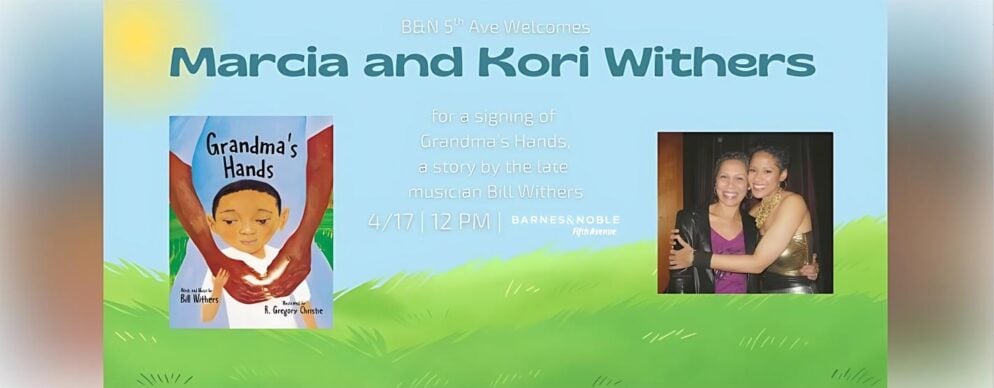 Marcia and Kori Withers - Barnes & Noble Grandma's Hands signing