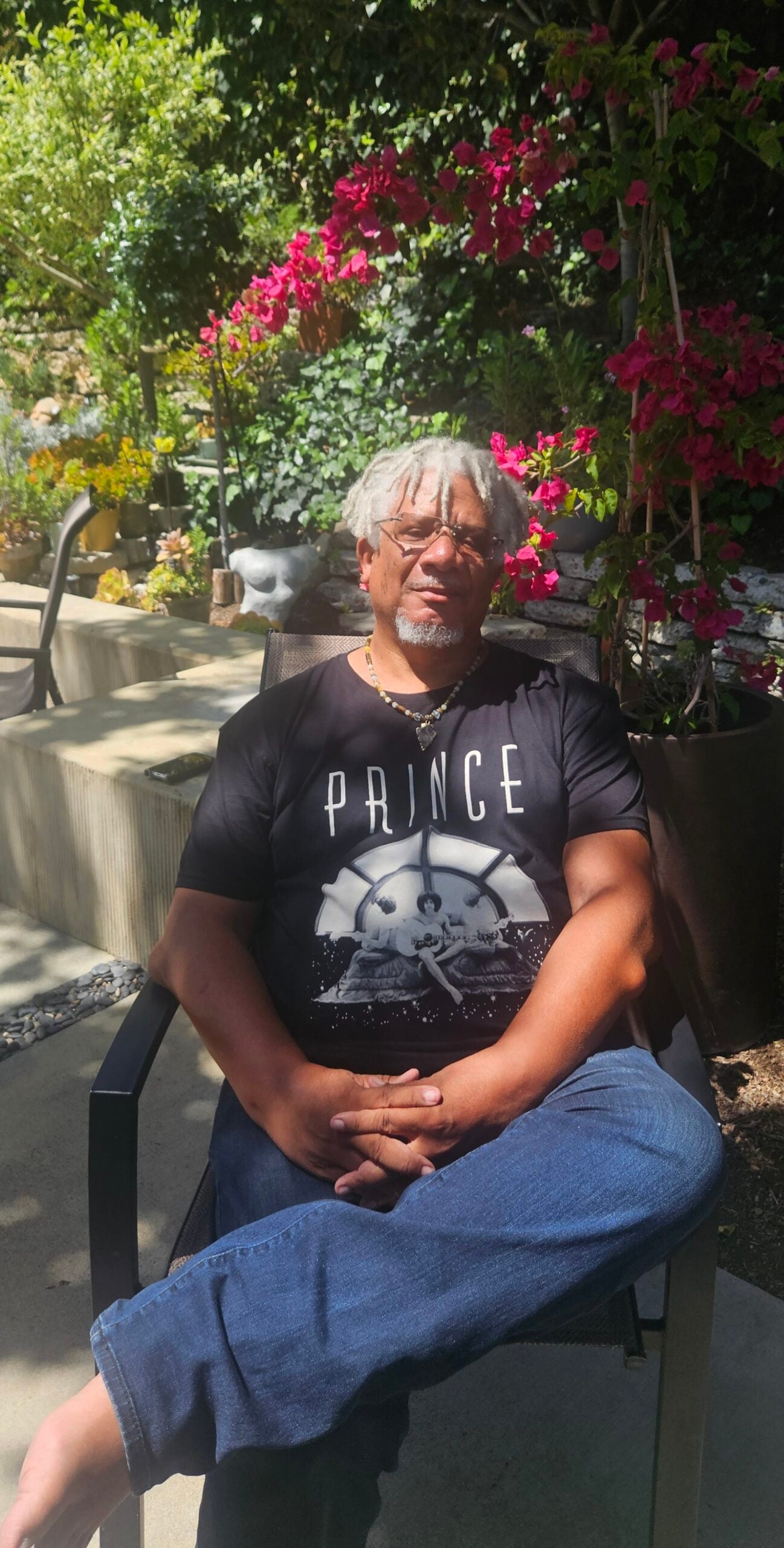 A. Scott Galloway - Prince Shirt - Tilden Gardens - April 18, 2026 - Photo by ArtGirl