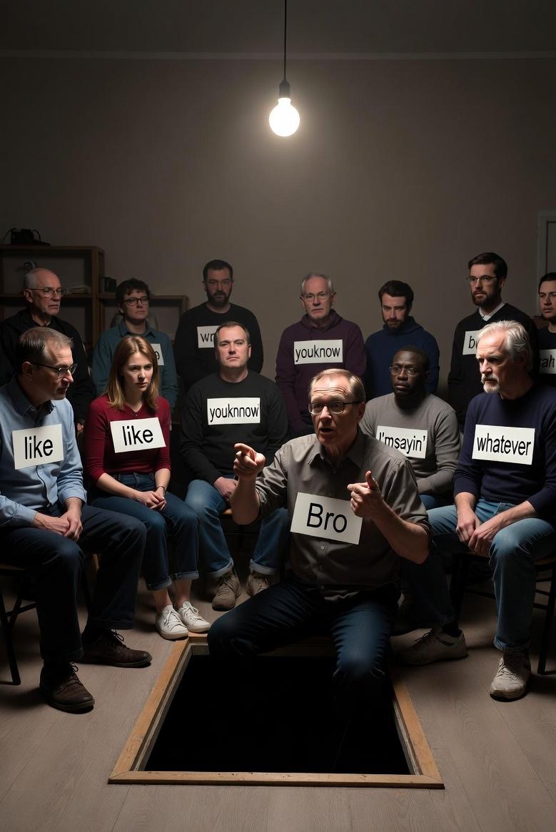 Say 'Bro' once. Leave through the floor. - via eurAI