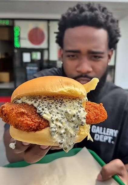 $100 Fish Sandwich at Daybird LA with Caviar-Topped Twist