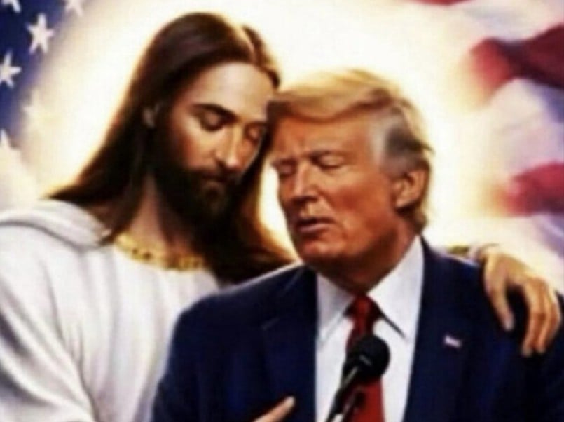 Trump Shares New 'Jesus' Image