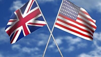 US and British Flag