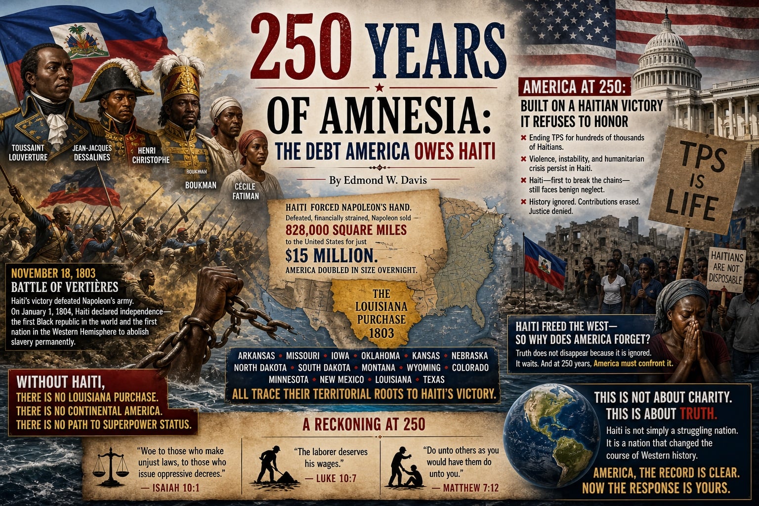 250 Years of Amnesia: The Debt America Owes Haiti