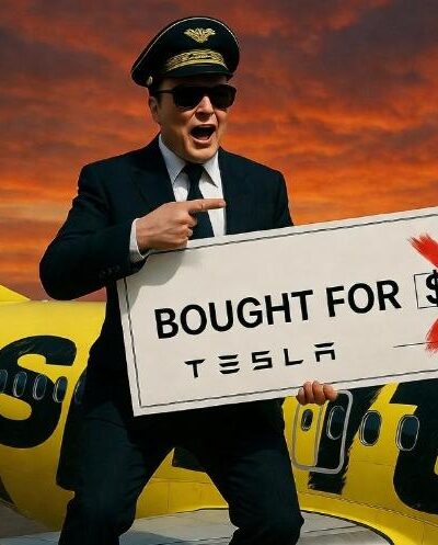 Elon Musk 'buys' Spirit Airlines - via eurAI