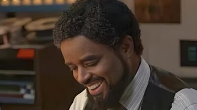 Larenz Tate as Berry Gordy in 'Michael' - via Lionsgate