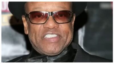 Bobby Womack close-up in black