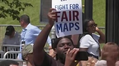 Protesters hold Alabama rally in support of voting rights - screenshot