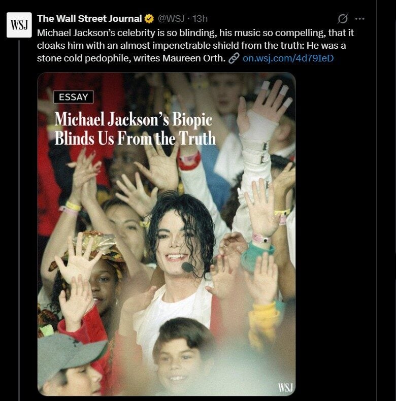 Wall Street Journal MJ article