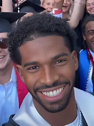 Shedeur Sanders at college graduation ceremony - screenshot