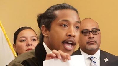 Tennessee State Rep Justin Jones in Sacto