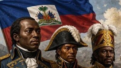 Toussaint Louverture, Jean-Jacques Dessalines, and Henri Christophe - via Edmond W Davis