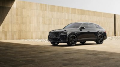 Black four door vehicle