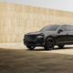 Black four door vehicle