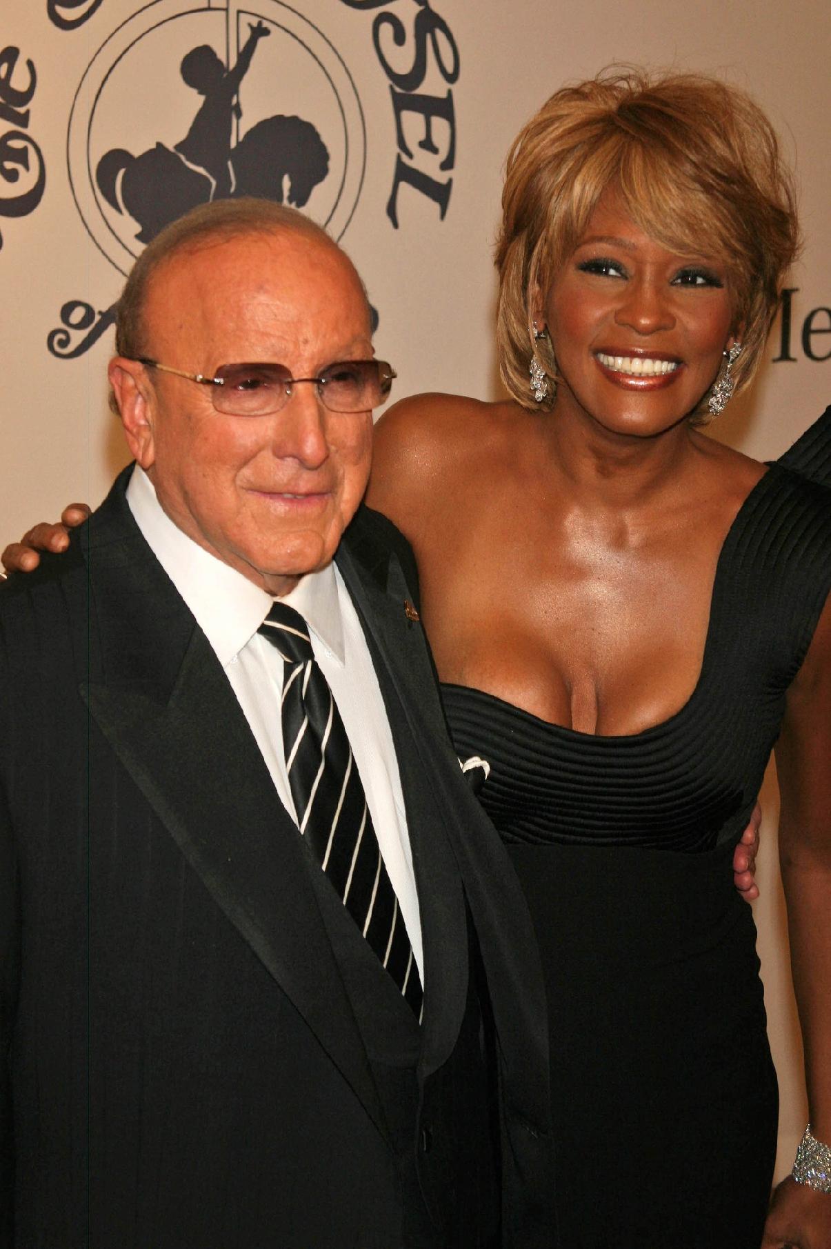 Clive Davis and Whitney Houston - via Depostiphotos