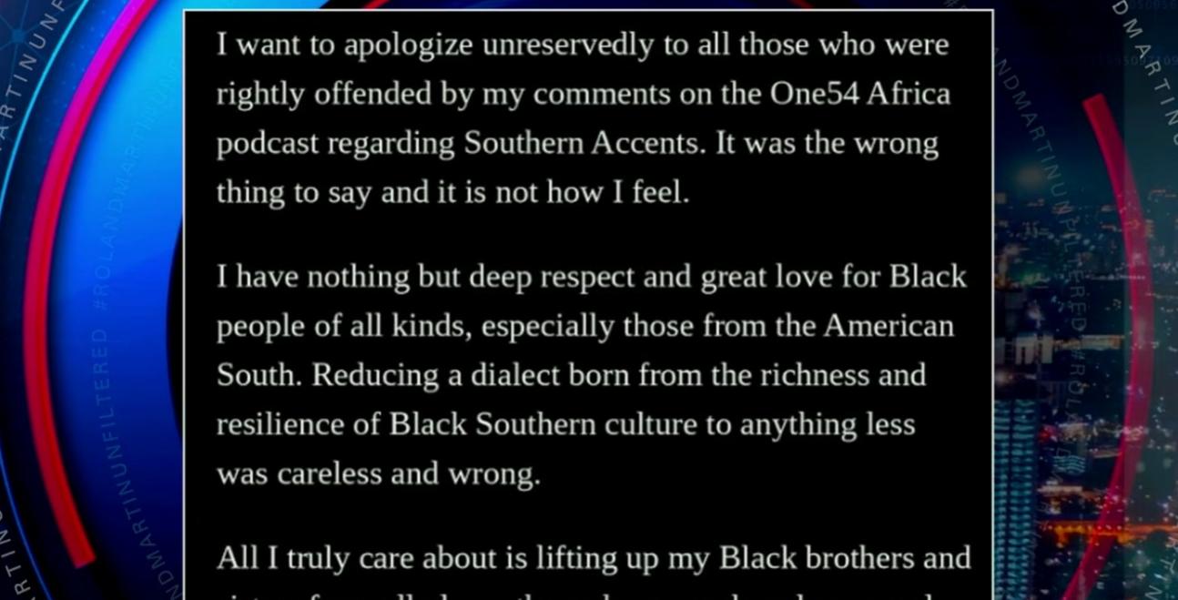 David Oyelowo apology - screenshot
