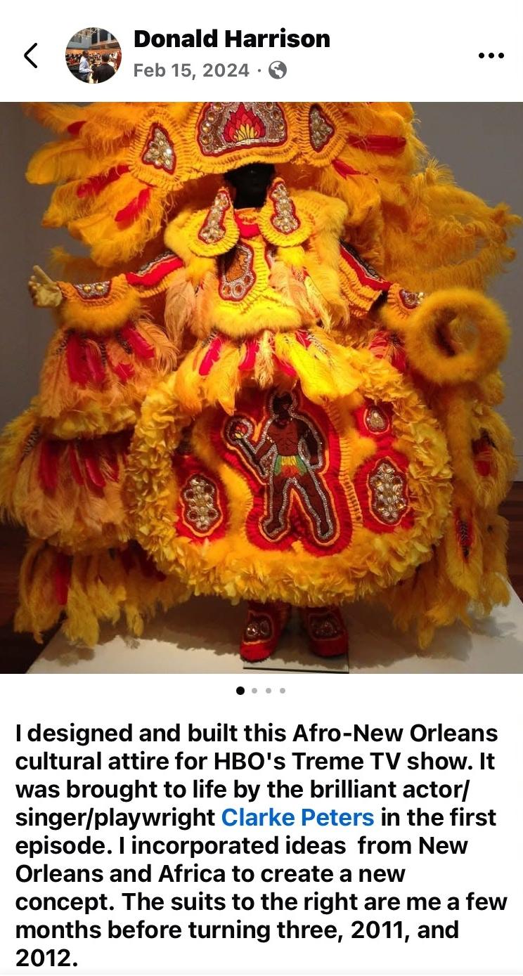 Donald Harrison (Indian Costume)