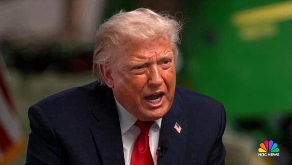 Donald Trump on 'Meet the Press' - screenshot