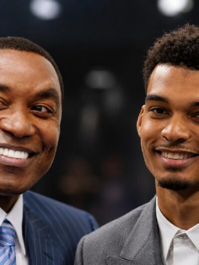 Isiah Thomas and Victor Wembanyama
