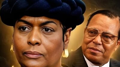 Khadijah and Louis Farrakhan - via YouTube screenshot