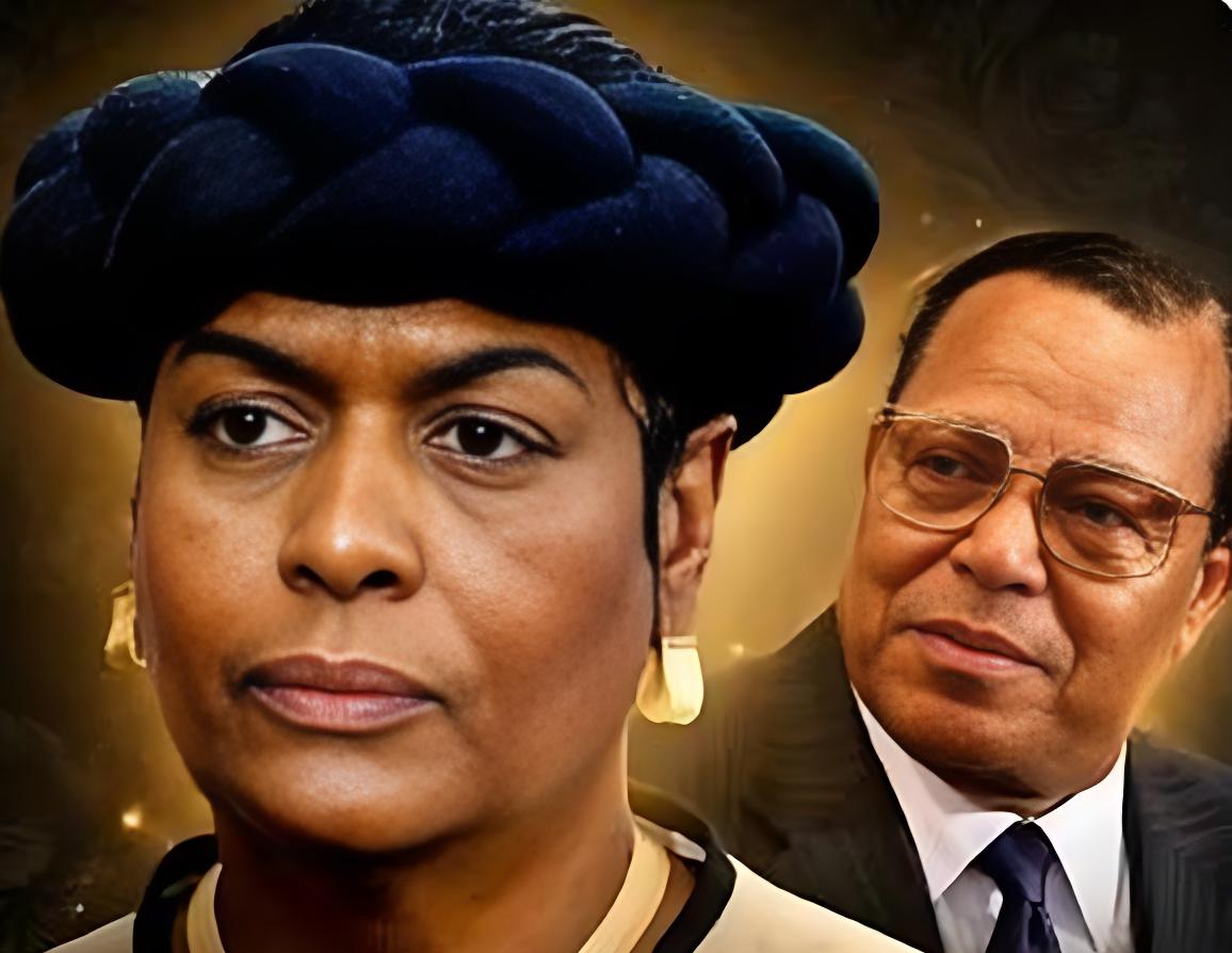 Khadijah and Louis Farrakhan - via YouTube screenshot
