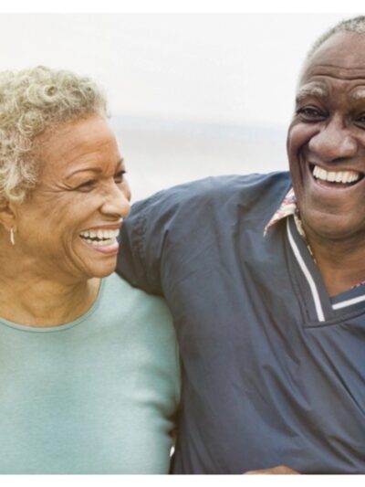 senior citizens on the beach